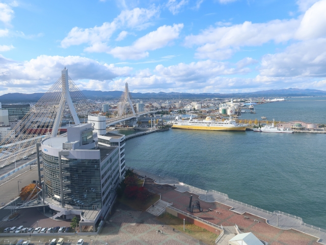 青森市の街並み