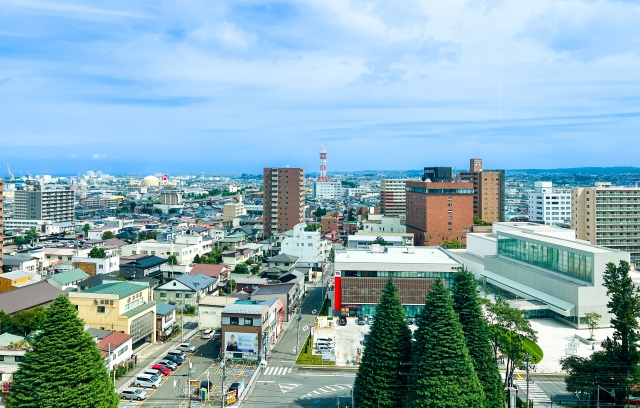 八戸市の街並み